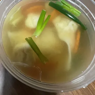 Wonton and Egg Noodle Soup