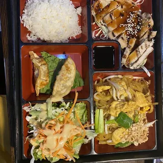 Chicken Teriyaki and Pad Thai Dinner Box Combo