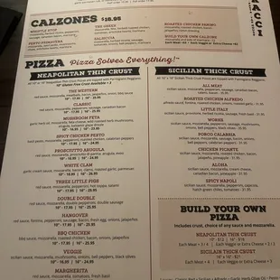 The menu is great lots of good choices very tasty