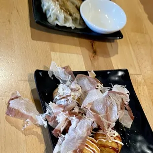 Takoyaki &amp; gyoza.
