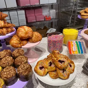 a variety of pastries