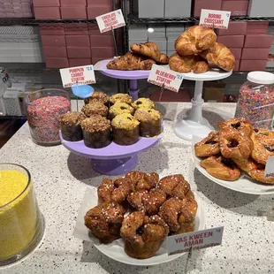 a variety of pastries