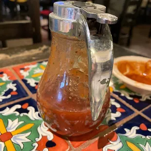 Salsa container, old school Riverside style!