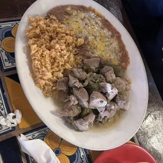 No. 7. Chile Verde Dinner