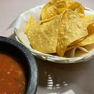 I love it when chips and salsa are included!