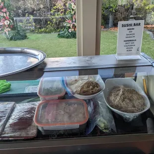 Duane is Amazing! Hand roll sushi, nigiri ahi, salmon, shrimp