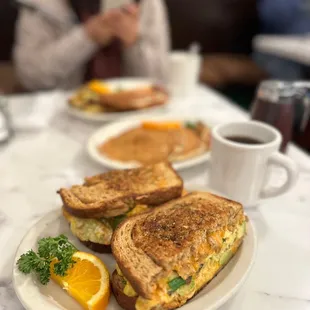 a plate of food on a table