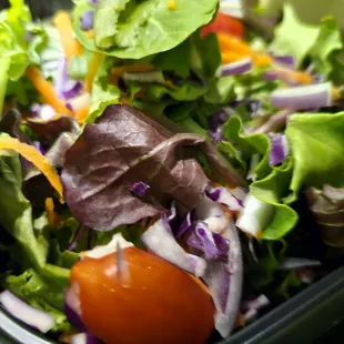 Packed separately from meat - salad from Zach&apos;s Chicken Salad.