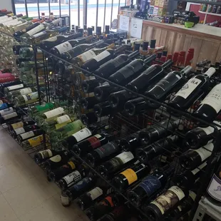 Over 50 wines and champagnes to choose from.