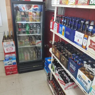 a view of a liquor store