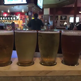 Flights of beer available