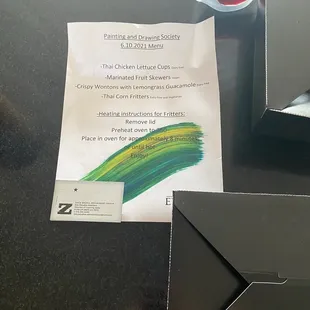 Zack Bruell Events appetizer menu