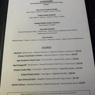 Lunch Menu
