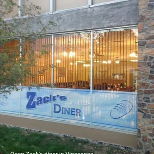 the window of the restaurant