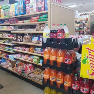 a variety of beverages