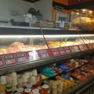 a variety of food items