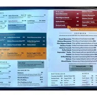 Menu. Zad by Pita Inn @ 3910 W Dempster St, Skokie, IL  Meditarían &amp; Vegetarian Cuisine .Shawarma Kebabs Falafel Salads Desserts etc. Cool!