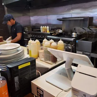 chef preparing food in the kitchen