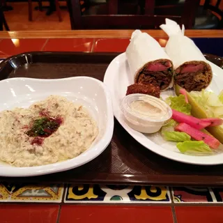 Arabic Style Beef & Lamb Shawerma Include Fries