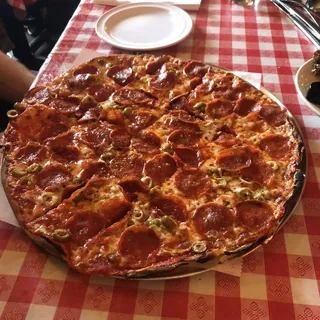Cheese and Pepperoni Pizza