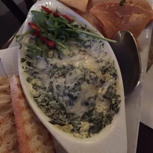 Spinach dip I think.