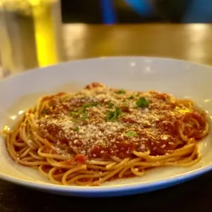 Spaghetti and Marinara Sauce