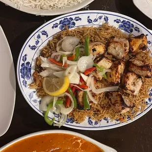 a variety of dishes