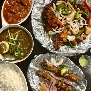 Butter Chicken, Lahori Charga, Nehari, Seekh Kabab