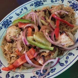 Mom&apos;s chicken with Afghani rice dish was excellent
