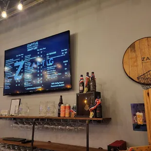 the bar