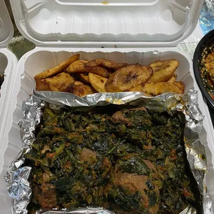 efo riro with plantains
