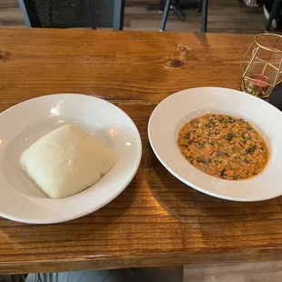 Egusi and fufu