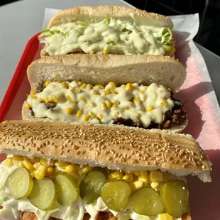 three different types of subs