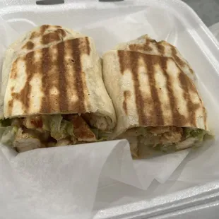 The chicken Caesar Wrap from Zaghloul is