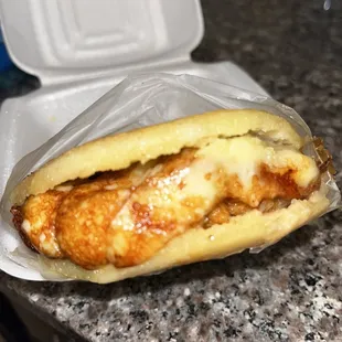 Breakfast Arepa - egg &amp; cheese + ham