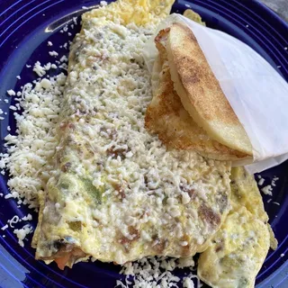 Ham, cheese, and vegetables