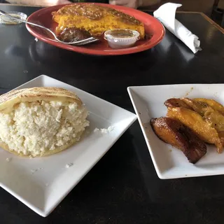 Over Easy Egg & Fresh Cheese Arepa - "Carlos' Special"