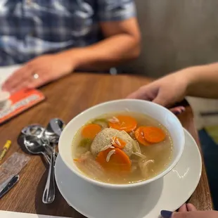 Matzoh ball soup