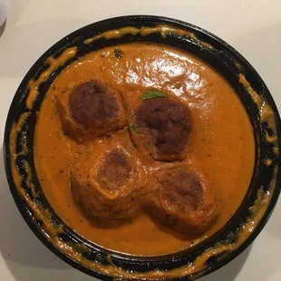 Malai Kofta generous portion, delicious gravy!