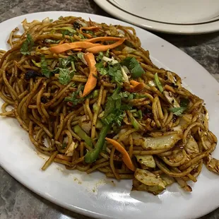 Schezwan Hakka Noodles (Vegetable)