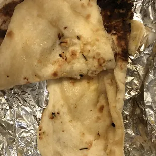 Undercooked doughy Naan
