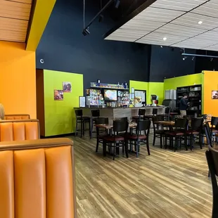 the dining area