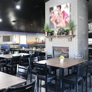 Inside the dining area