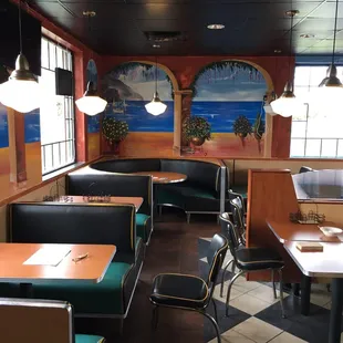 the interior of a restaurant