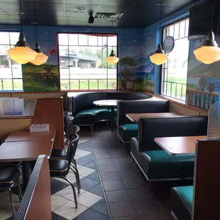 the interior of a restaurant