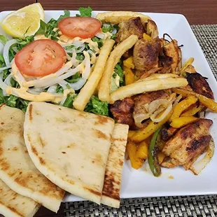 Chicken Kebab with Pita Bread. Scrumptious!