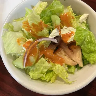 Fresh cutlet Greek Salad