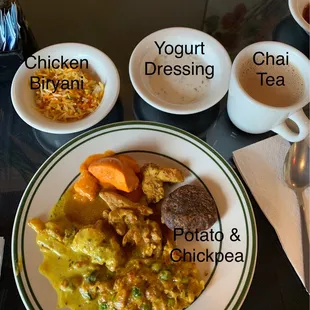 My lunch buffet plate