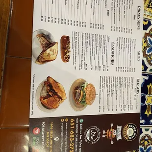 Menu (3.24.24) (very different now from when I last went)