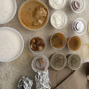 Mutton Thali and Chicken Thali